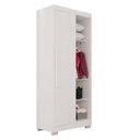 Ver imagem 2 de Guarda-Roupa Modulado Canto com Pé 1 Porta Fortaleza Branco