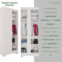 Ver imagem 6 de Guarda-Roupa Modulado Canto com Pé 1 Porta Fortaleza Branco