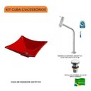 Ver imagem 3 de Kit Cuba L30 com Torneira Link 1062 Metal e Válvula Click 1"g Compace