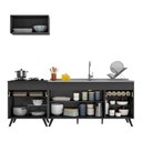 Ver imagem 6 de Armário de Cozinha Compacta Veneza Multimóveis MP2074.895 Preto