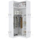 Ver imagem 3 de MÓDULO CLOSET CANTO A250XLX108XLY98 C/ NICHOS E CABIDEIRO M481.B MUNDI MOVEIS
