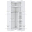 Ver imagem 4 de MÓDULO CLOSET CANTO A250XLX108XLY98 C/ NICHOS E CABIDEIRO M481.B MUNDI MOVEIS