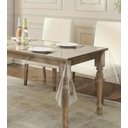 Ver imagem 1 de Toalha de Mesa Plástico Transparente Pvc 1,20x1,40 - 0,15mm