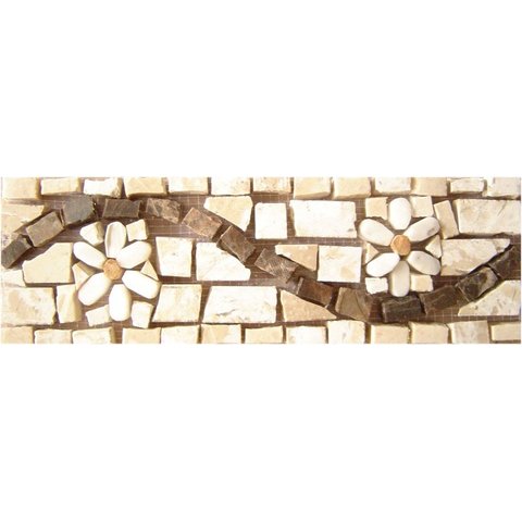 Faixa em Mosaico Fiorellino I - 10x30cm
