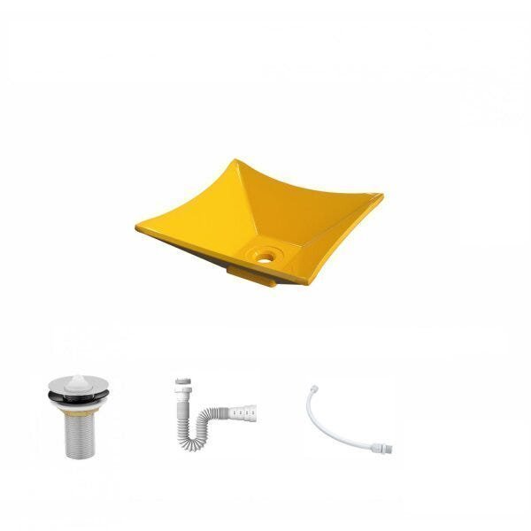 Kit Cuba L30 com Válvula 1" + Sifão PVC e Flexível - 2