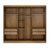 Modulo de Casal Safira para Guarda Roupa em Mdf com 6 Portas e 4 Gavetas Clic Móveis - 2