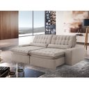 Ver imagem 1 de Sofá Retrátil e Reclinável 290cm Petra - Movenzo Estofados