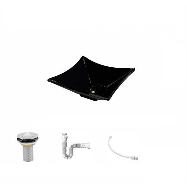 Kit Cuba L30 com Válvula 1" + Sifão PVC e Flexível - 2