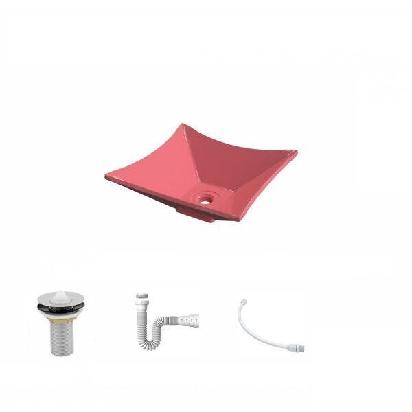 Kit Cuba L30 com Válvula 1" + Sifão PVC e Flexível - 2