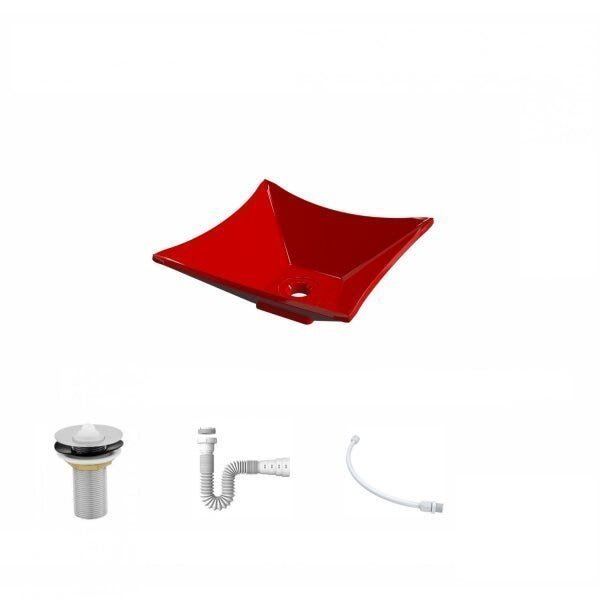 Kit Cuba L30 com Válvula 1" + Sifão PVC e Flexível - 2