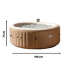 Ver imagem 6 de Banheira Ofurô Hidro Piscina Spa Inflável 795 Litros com Bomba Filtro Aquecedor e Bolhas Intex