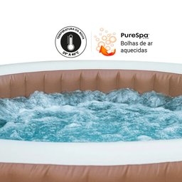 Banheira Ofurô Hidro Piscina Spa Inflável 795 Litros com Bomba Filtro Aquecedor e Bolhas Intex - 4