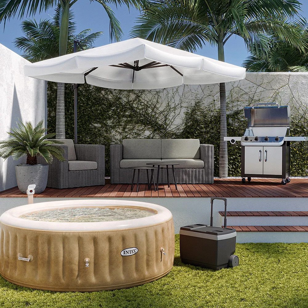 Banheira Ofurô Hidro Piscina Spa Inflável 795 Litros com Bomba Filtro Aquecedor e Bolhas Intex - 2