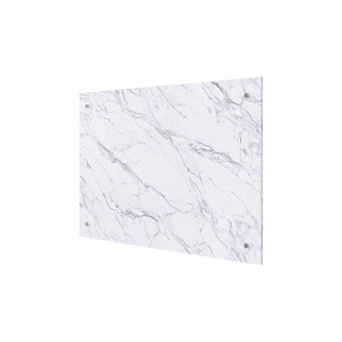 Fechamento de Cozinha Modulado Painel Marmorizado Brilhante 120cm Marmorizado Calacata - Mgm