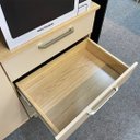 Ver mais imagens de Armário de Cozinha Compacta 6 Portas 2 Gavetas Ferrara - Freijó/vanilla