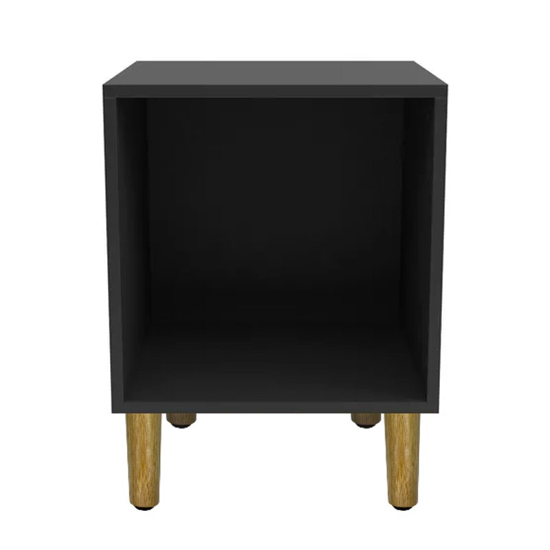 Móvel Nicho Cubo Porta Vinil Lp Disco - Organizador 55cm:preto - 5