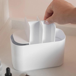 Organizador com Divisórias Multiuso Maquiagens Bold Bege - 6