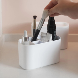 Organizador com Divisórias Multiuso Maquiagens Bold Bege - 5