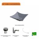 Ver imagem 3 de Kit Cuba L30 com Válvula Click 1"b + Sifão Cromado e Flexível