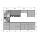 Ver imagem 5 de Cozinha Completa Nesher 7 Peças Condessa CZ437 Carv/Titânio