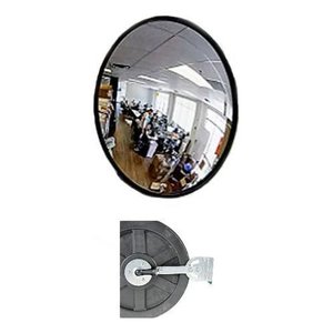 Espelho Convexo 45cm para Estacionamento Garagem Portaria:preto