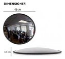 Ver imagem 5 de Espelho Convexo 45cm para Estacionamento Garagem Portaria:preto