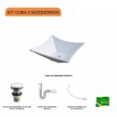 Ver imagem 3 de Kit Cuba L30 com Válvula Click 1"g + Sifão Pvc e Flexível