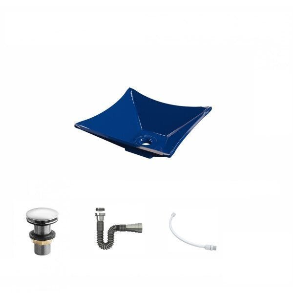 Kit Cuba L30 com Válvula Click 1"G + Sifão Cromado e Flexível - 2