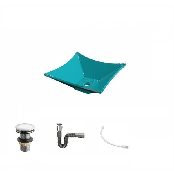 Kit Cuba L30 com Válvula Click 1"G + Sifão Cromado e Flexível - 2