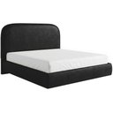 Ver imagem 2 de Cama Casal Flutuante com Cabeceira 140cm Aura W01 Couríssimo Preto - Lyam Decor