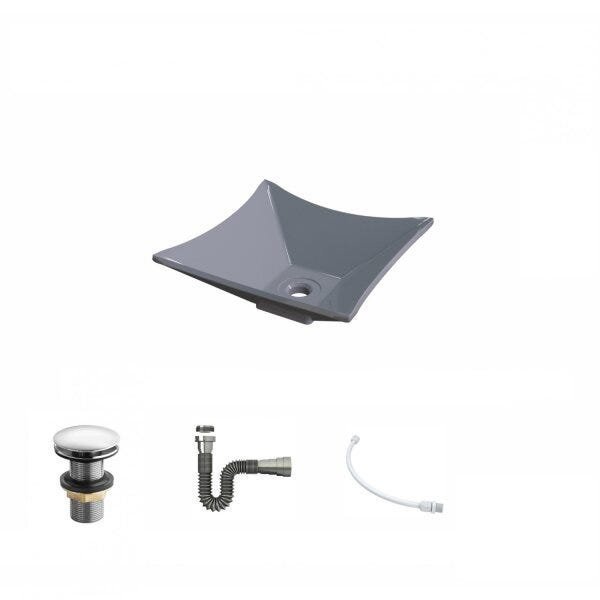 Kit Cuba L30 com Válvula Click 1"G + Sifão Cromado e Flexível - 2
