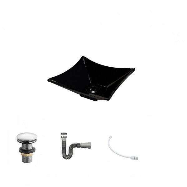 Kit Cuba L30 com Válvula Click 1"G + Sifão Cromado e Flexível - 2