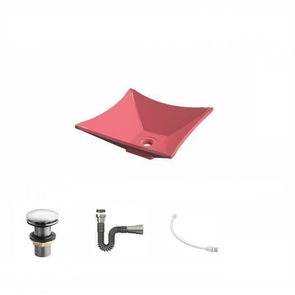 Kit Cuba L30 com Válvula Click 1"G + Sifão Cromado e Flexível - 2