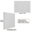 Ver imagem 5 de Cama Japonesa com Cabeceira Almeriaharu Queen Bouclé Off White - Sallar Home