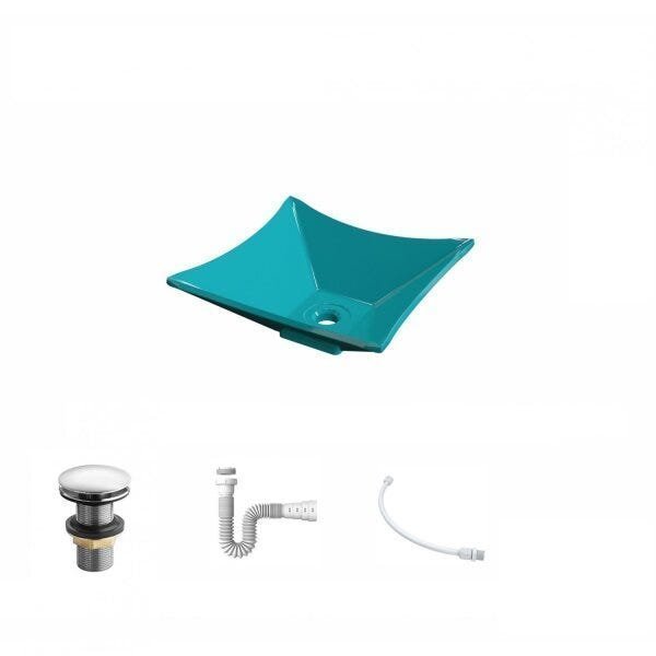 Kit Cuba L30 com Válvula Click 1 1/2'' + Sifão Pvc e Flexível Compace - 2