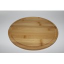 Ver mais imagens de Prato de Bolo com Tampa de Bambu 28x28x9,5cm - Jolitex