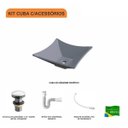 Ver imagem 3 de Kit Cuba L30 com Válvula Click 1 1/2'' + Sifão Pvc e Flexível Compace