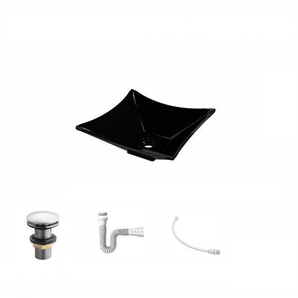 Kit Cuba L30 com Válvula Click 1 1/2'' + Sifão Pvc e Flexível Compace - 2