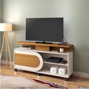 Ver imagem 3 de Rack Bancada Orbis Cinamomo Off White - Hb Móveis