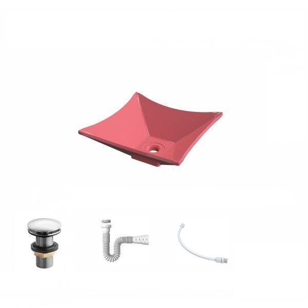 Kit Cuba L30 com Válvula Click 1 1/2'' + Sifão Pvc e Flexível Compace - 2