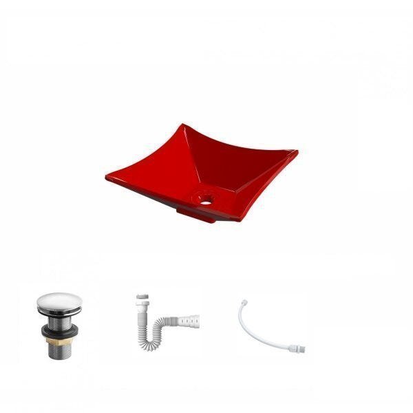 Kit Cuba L30 com Válvula Click 1 1/2'' + Sifão Pvc e Flexível Compace - 2