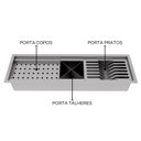 Ver imagem 6 de Calha Gourmet Escorredor Inox Tamanho 19x62 Cm Ecosul