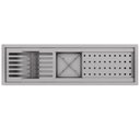 Ver imagem 4 de Calha Gourmet Escorredor Inox Tamanho 19x62 Cm Ecosul