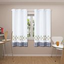 Ver imagem 1 de Cortina Para Cozinha 2,20m x 1,45m Ilhós Estampada Abacaxi