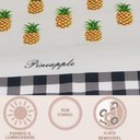 Ver imagem 3 de Cortina Para Cozinha 2,20m x 1,45m Ilhós Estampada Abacaxi