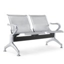 Ver imagem 1 de Longarina 02 Lugares Tipo Aeroporto Cromada para Recepção