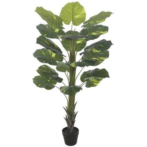 Planta Artificial Arvore Jiboia Real Toque C/pote X18 Verde 1,4m