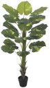 Ver imagem 1 de Planta Artificial Arvore Jiboia Real Toque C/pote X18 Verde 1,4m