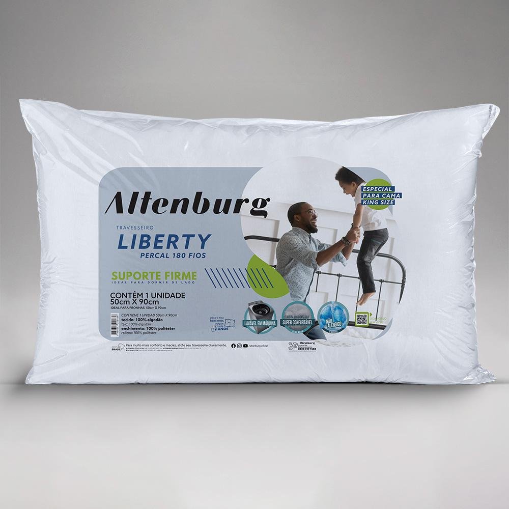 Travesseiro Altenburg Liberty 50x90 Un Branco - 1