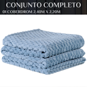Ver imagem 4 de Cobertor Luxo Coberdrom Bliss Queen Size Fofinha e Grossa:azul